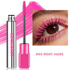 8 Colors Green Mascara Thick Curling Waterproof Natural Eyelashes Long Lasting Blue White Pink Black Eye Makeup Korean Cosmetics