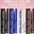 Waterproof Matte Blue Eyeliner Gel Pencil Ultra-fine Smooth Quick Dry Non-Smudge Easy Wear Black Brown White Eyeliner Pen Makeup