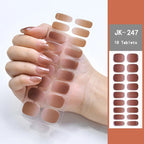 Leopard Semi-Cured Gel Nail Strips Simple Transparent Color Adhesive Long Lasting Gel Nail Stickers Harden In UV Lamp Need