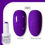 Arte Clavo Solid Color Gel Nail Polish 15ml Soak Off UV LED Gel Semi-Permanent Glitter Polish For Manicure Nail Art Salon Gel