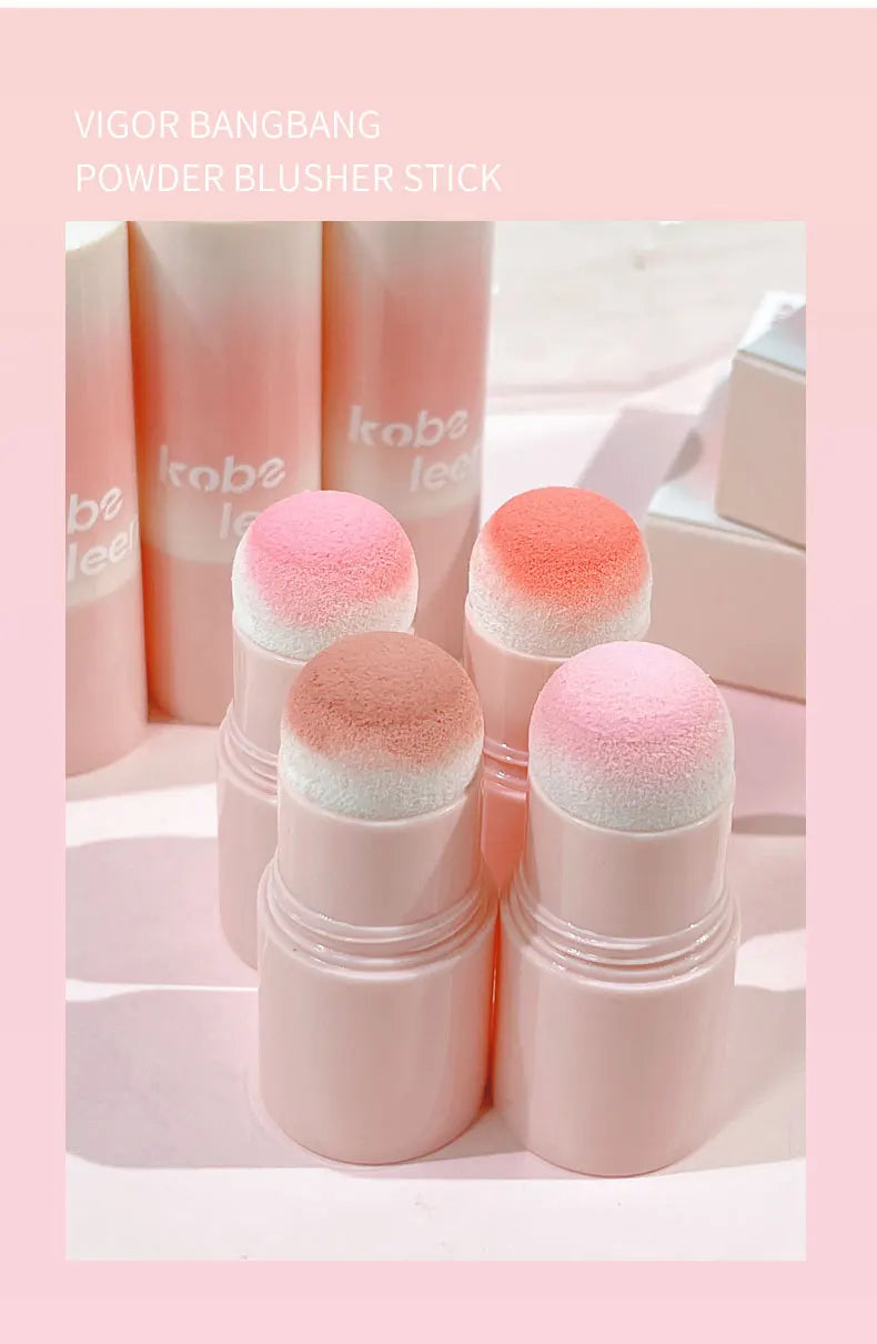 Double-ended Blush Stick Soft Face Brightening Contouring Shadow Blusher Powder Peach Pink Cheek Tint Korean Makeup Cosmetics