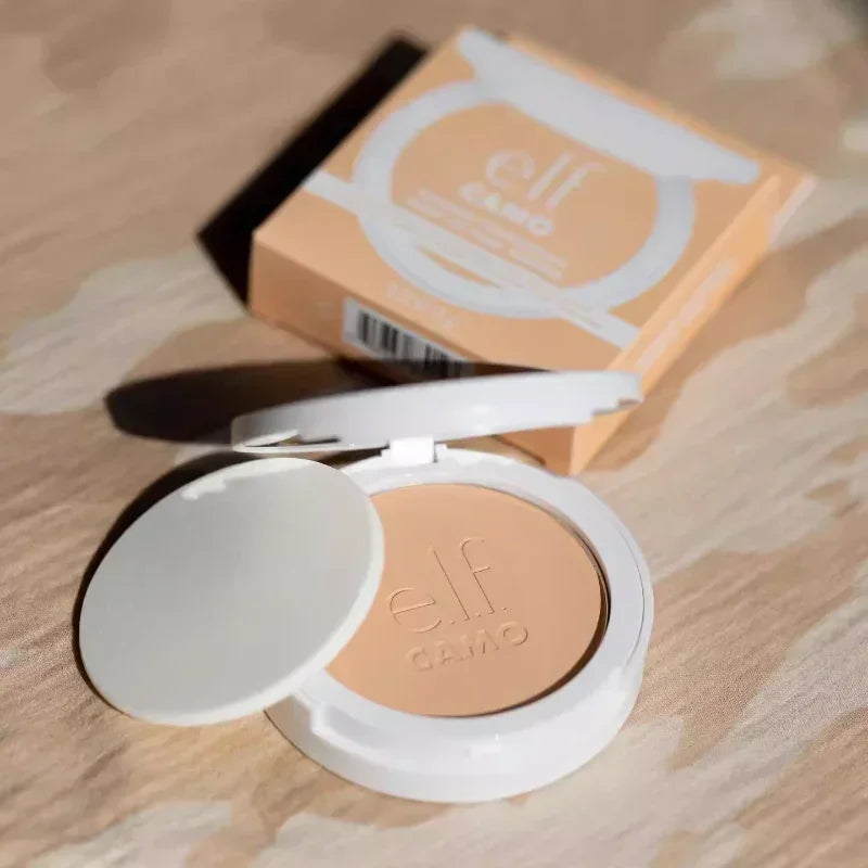 ELF Camo Powder Foundation Flawless Powder Matte Long-lasting Concealer Waterproof Brightening Pore-minimizing Makeup Cosmetics