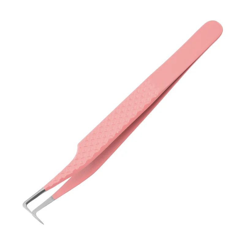 1PC Anti-static Precision Fiber Tip Tweezer Eyelash Extension Eyebrow Set Stainless Steel Beauty Precision Tweezers Makeup Tools