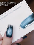 1-8pcs TC Flow Light White Cat Eye Gel Nail Polish Ultra Shine Soak Off UV Gel Mirror Glass Cat Magnet Gel Varnish Nail Supplies