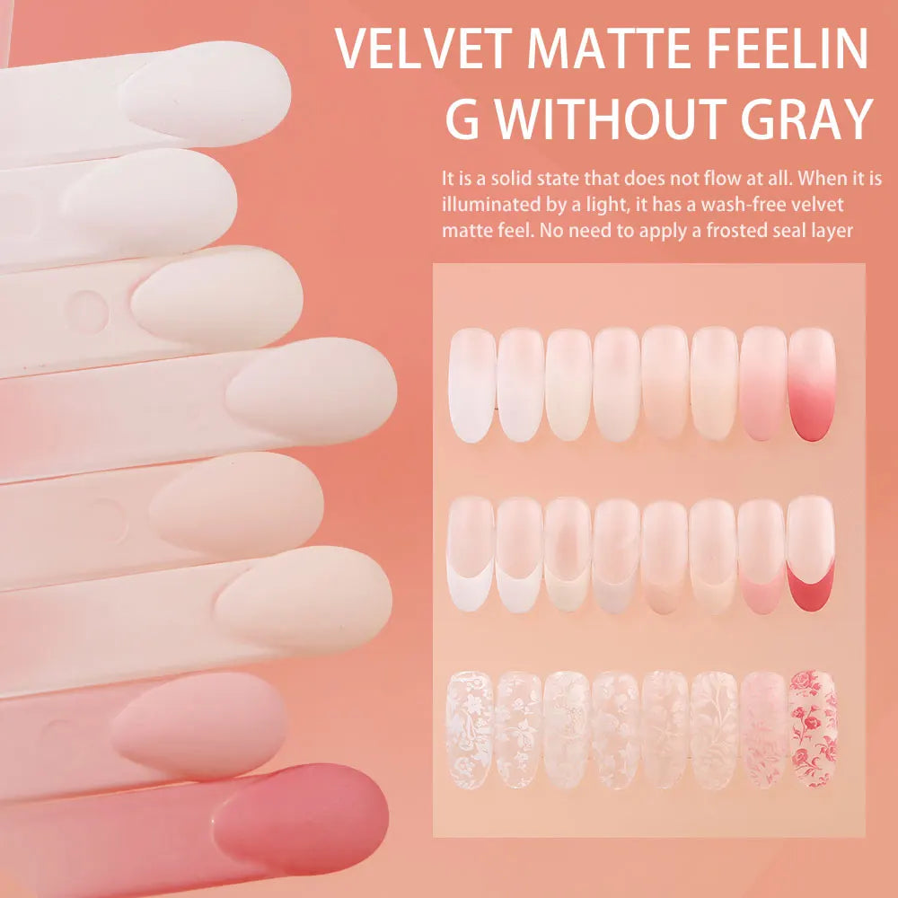 Kaniu 1pc Nail Polish Glue Pink Color Nail Art Air Cushion Patting Glue High Saturation Gypsum Painting Glue For DIY Home Salon