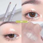 Double Head Lying Silkworm Eyeliner Liquid Down To Shadow Pencil Eye Highlighting Eyeshadow Stick Natural Big Eye Makeup Gel Pen