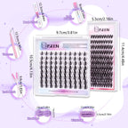 Lashes Clusters Kit Gift with Bond&Seal Mixed Styles Faux Mink Individual Lash Wholesale DIY Individual Fake Eyelashes Box