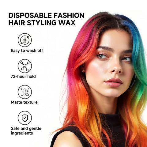 13 Color Hair Colour Wax DIY Hairs Dyed Mud Easy To Wash Long Lasting Dye for Eyebrow Beard Coloring Temporary Hair Colour Cream