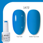 Arte Clavo Solid Color Gel Nail Polish 15ml Soak Off UV LED Gel Semi-Permanent Glitter Polish For Manicure Nail Art Salon Gel
