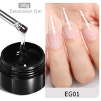 BORN PRETTY 60/30ml Hard Jelly Extension Nail Gel Polish French Nails Nude Pink White Clear Nail Supplies Gel for extension