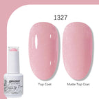 Arte Clavo Solid Color Gel Nail Polish 15ml Soak Off UV LED Gel Semi-Permanent Glitter Polish For Manicure Nail Art Salon Gel