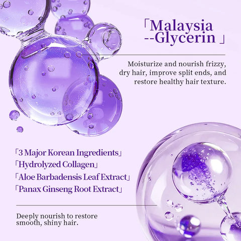 6pcs/set Salon-Grade Keratin Polish Protect Set Professional Hair Mask Shampoo Conditioner Essence Repair Damage Soft Care Sets