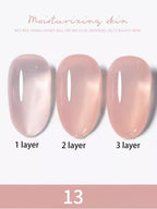 10ml 1-8pcs Milky White Quick Extension Gel Nail Polish Nude Construct Hard Semi Permanent Acrylic Extension Nail Art Varnish