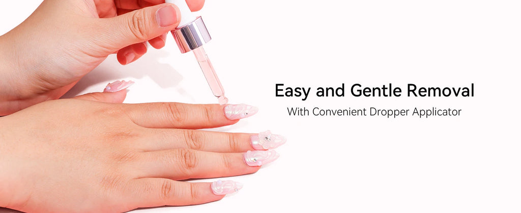 Makartt Super Strong Nail Glue and Glue Remover ,Quick Glue Debonder | Easy Removal with a Dropper Applicator For Press On Nails