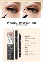 Black Eyeliner Stamp Triangle Dual-ended Liquid Eyeliner Waterproof Sweat-proof Quick Dry Eyeliner Makeup Seal Tool Cosmetics