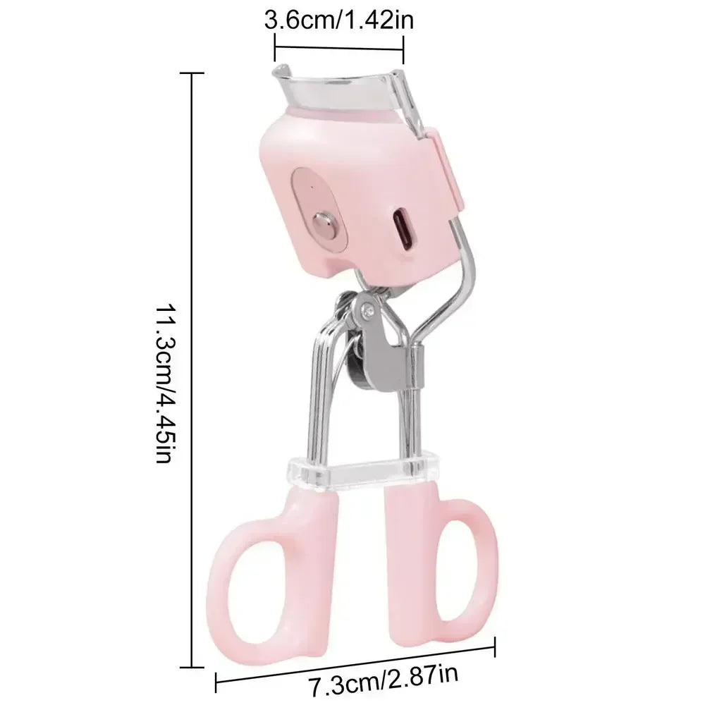 1PC Lady Heating Electric Eyelash Curler Cosmetic Makeup Tools Clip Lash Curler Lasting Lash Lift Eyelashes Makeup Beauty Tool