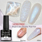 PUENTE 5ml Metallic Painting Liner Gel Polish Bright Mirror Effect Semi-Permanent UV Nail Varnish For Stunning French Nail Art