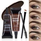 Natural 6 Colors Liquid Dyeing Eyebrow Cream Set Waterproof Durable Brown Tint Eyebrow Henna Mascara Eyebrows Paint Makeup