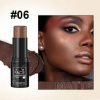 Three-in-one color multi-function waterproof makeup stick natural face multi-function: Blush, Eye Shadow, Bloom, lasting all day