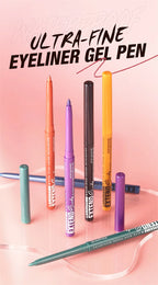 Waterproof Eyeliner Gel Pencil Gold Brown Lying Silkworm Pen Soft Easy Wear High Pigment Matte Eyeliner Lasting Shiny Eye Makeup