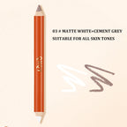 Three dimensional Fine Double Head Contour Pen to Lighten Tear Hole Natural Touch Nose Shadow Contour Holding Highlighter