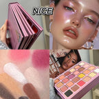 Book-Style 78-Color Makeup Palette - Shimmer & Matte Eye Shadows, Highlighter & Contour, All-in-One Professional Kit