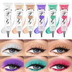 White Dark Matte Eye Shadow Primer Suitable for Oily Eyelid Eye Makeup Base Waterproof and Stain Resistant,Durable Cream Liquid