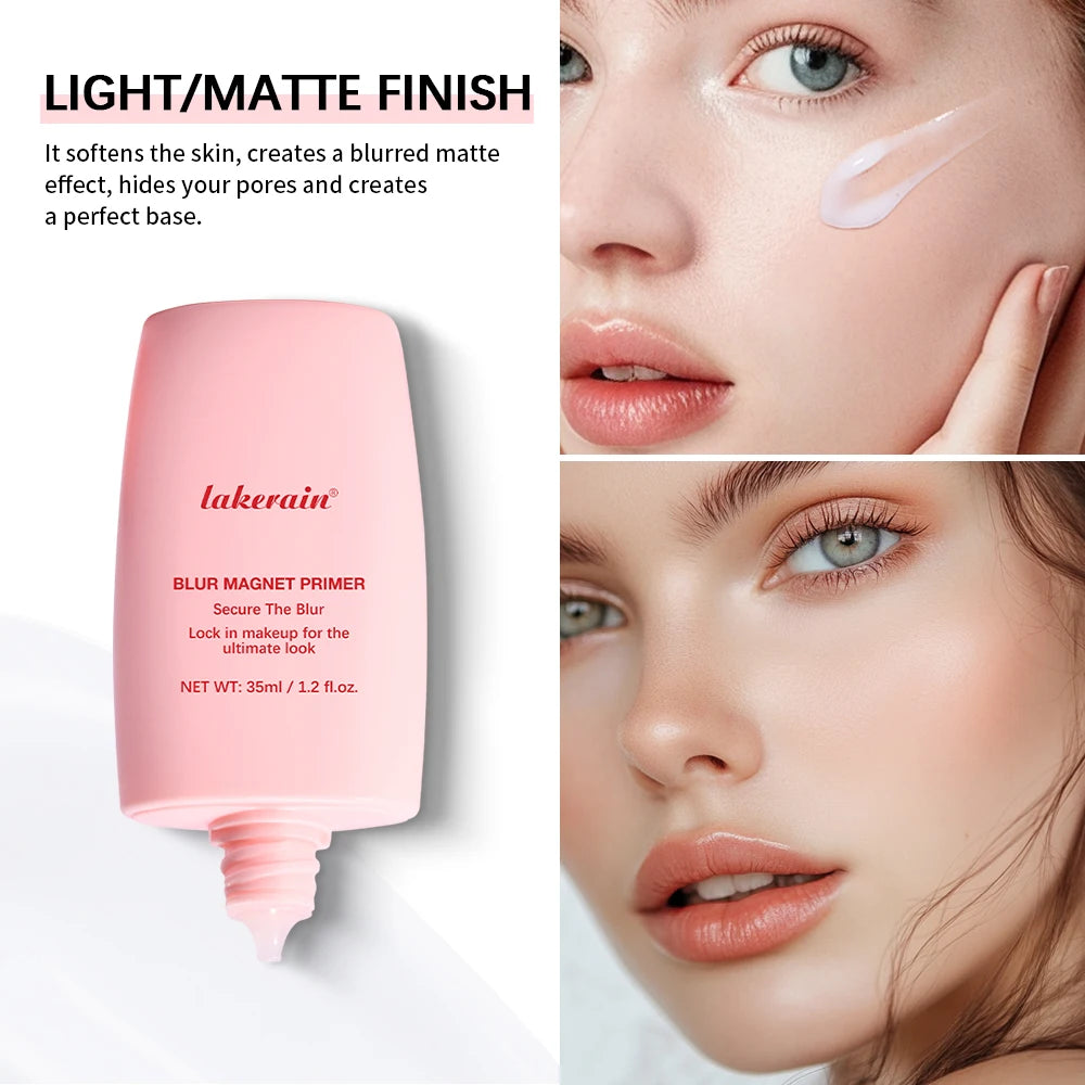 Lakerain Blur Magnet Primer Matte Finish Moisturizing Under Makeup Firming Skin Base Smooth Application Light Texture Primer