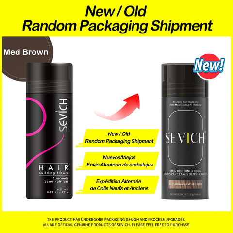 Sevich 25g hair building fibers powder hair loss products bald extension thicken hair spray jar keratin