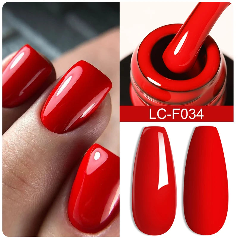LILYCUTE 7ML Pink Glitter Nail Gel Polish Nude Natural Long Lasting Manicure Soak Off UV LED Nail Art Base Top Coat Gel Varnish