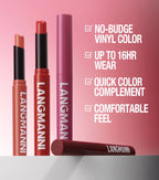 Integrated waterproof lipliner+lipstick lipstick lipstick set,no smudge,no fade,no cup,durable,easy to create a perfect makeup!