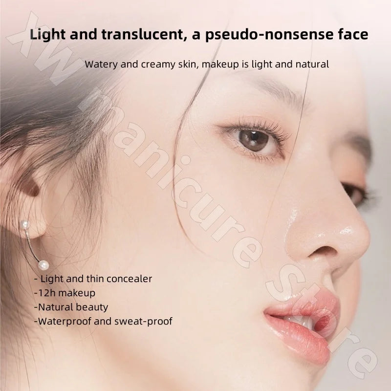 VV Double-head Liquid Foundation Stick Concealer Light and Brighten Skin and Waterproof for Long-lasting and Never Take Off 20g