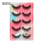 3/5 Pairs Hot Sale Natural Long 3D Mink Lashes Soft Short Faux Cils Handmade Fake Lashes Makeup Tool Eyelash Extension Maquiagem