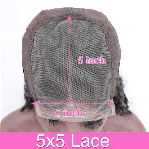 36 38 Inch 13x6 HD Transparent Bone Straight Lace Frontal Wigs 5x5 Glueless Wear and Go Human Hair Wig 200 Density for Women