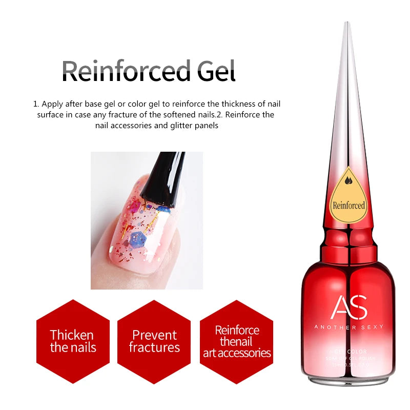 AS Tpo Free Clear Blooming Gel Polish 15ml UV LED Soak Off Nail Art Polish for Spreading Effect Marble Gel Paint Varnish TopBase