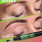 Rotating Liquid Eyebrow Dye Tint Brush Pencil Long Lasting Coloring Eyebrow Tattoo Waterproof Makeup Eyebrow Cream Stencil Kit