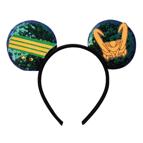 Boys Disney Mouse Ears Headbands Mickey Mouse Hairband With No Bow Party Festival Cosplay Christmas Birthdays Hair Accessories