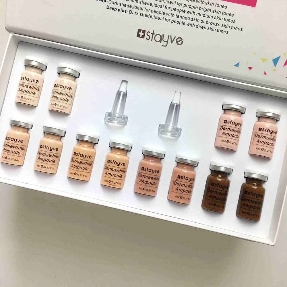 Korea Stayve 8ml BB Cream Glow Ampoule Kit Hyaluronic Moisturizing Foundation Cream For Men and Women Beauty Skin Care