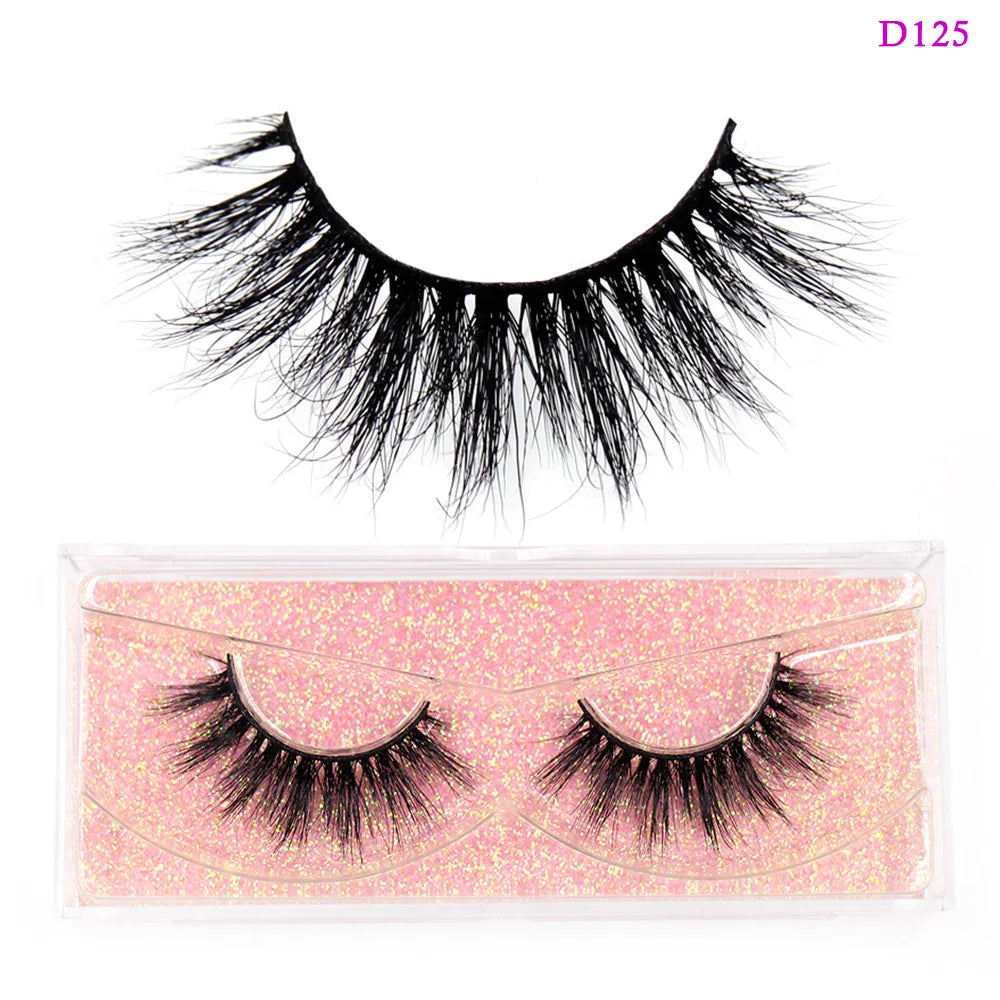 LEHUAMAO 3D Mink Lashes Makeup Eyelashes Natural Fluffy Long Fake Lashes Full Stripe Reusable False Eyelash Extension