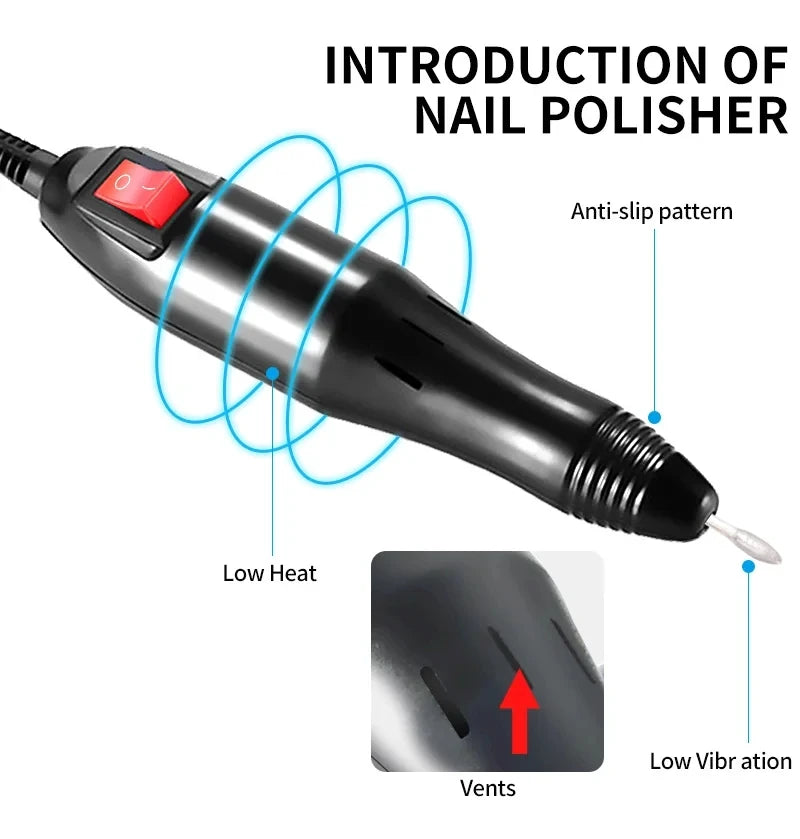 Nail Gel Kit With LED Nail Light Dryer Nail Drill Machine Poly Nail Extension Gel Varnish Kit Soak Off Polish Manicure Tools Kit
