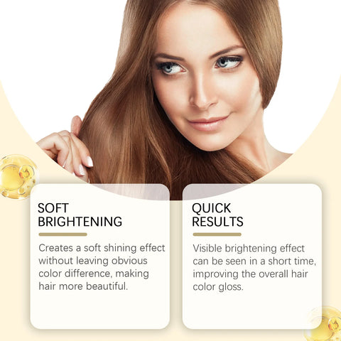 Hair Color Brightening Spray Enhance Shiny Antioxidant Color Protection Long-Lasting Brighten Refreshing Moisturize Hair Spray