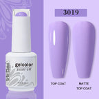 Arte Clavo Transparent Nude Pink Color Jelly Gel Nail Polish Semi Permanent 15ml Top Coat Soak Off UVLED Varnish Nail Art Design