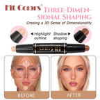 Double Head Highlight Pen Face Make Up Liquid Waterproof Contouring Foundation Contour Makeup Concealer Stick Pencil Cosmetics