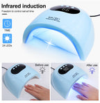 UV LED Nail Lamp Professional Gel Polishing Nail Light 24 LED Nail Art Quick Dryer for Nail Gel Curing Nail Salon Tool