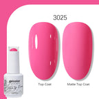 Arte Clavo Solid Color Gel Nail Polish 15ml Soak Off UV LED Gel Semi-Permanent Glitter Polish For Manicure Nail Art Salon Gel