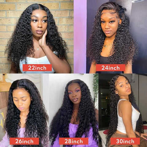 Water Wave 13x4 13x6 Lace Front Wigs Human Hair Easy To Wear Curly Wave Natural Hairline Malaysia Remy Human Hair Wigs For Women