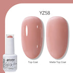 Arte Clavo Solid Color Gel Nail Polish 15ml Soak Off UV LED Gel Semi-Permanent Glitter Polish For Manicure Nail Art Salon Gel