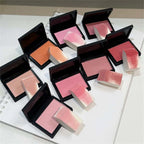 Monochrome Matte Blusher Palette Soft Silky Cheek Natural Facial Rouge Plate Lasting Nude Low Saturation Powder Blusher Disk