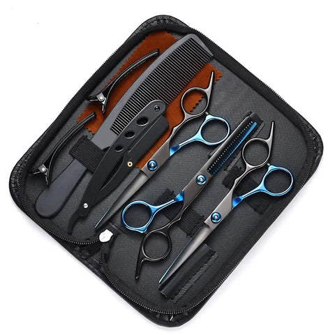 Hair Scissors 6" JP Stainless Hairdressing Scissors Barber Shop Hair Cutting Scissors Thinning Shears Haircut Set