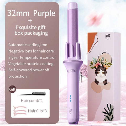 Automatic Hair Curler 28mm/32mm Large Wave Curling Iron Anion Fast Heating Professional Styling Curlers Curling Wand Hair Waver